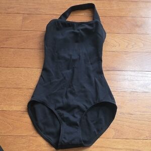Capezio Classic Black Halter Bodysuit